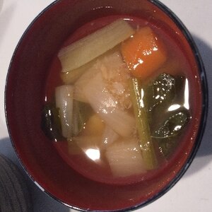 野菜たっぷり！食べるお味噌汁